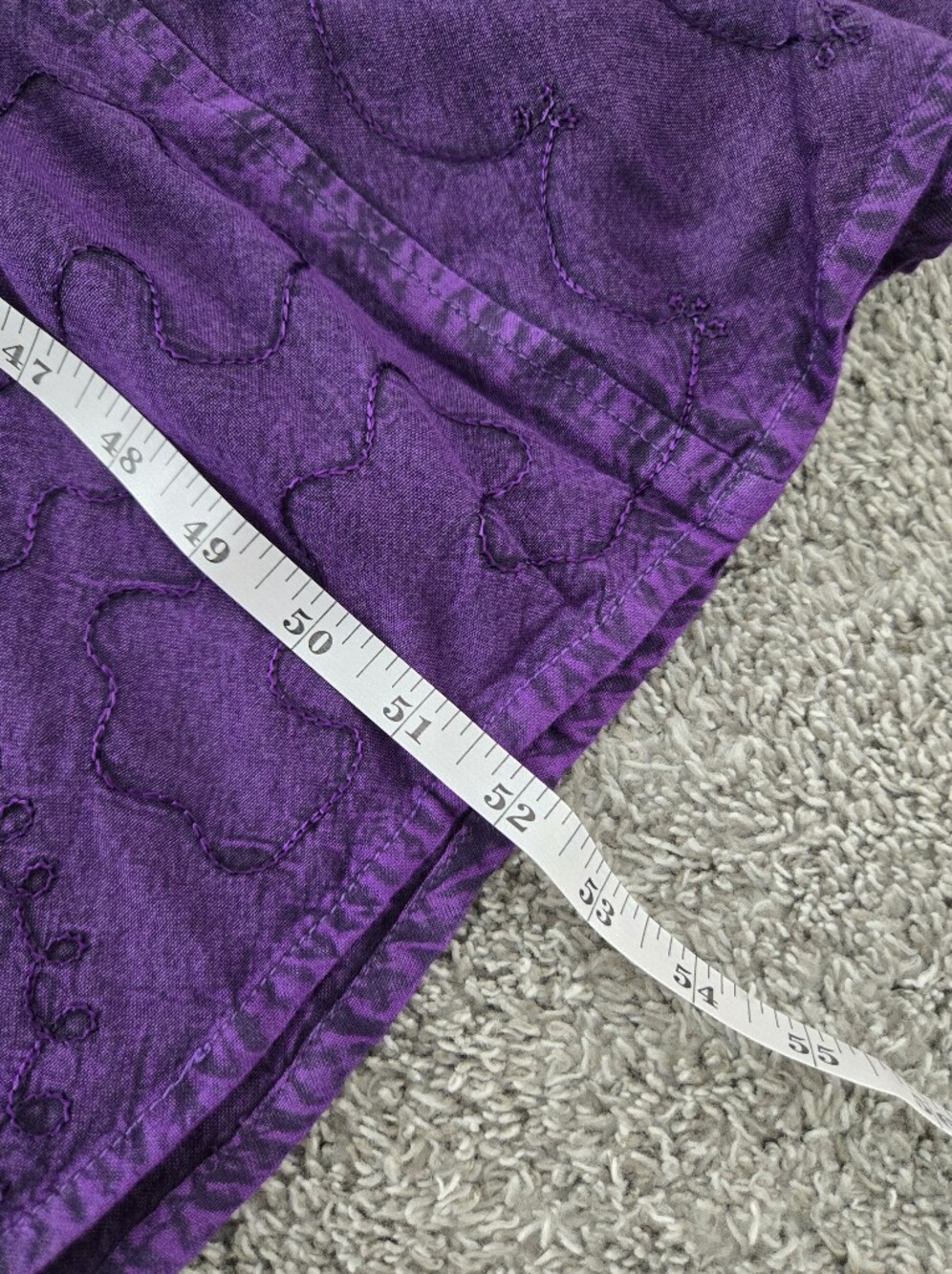 Flower Whimsigoth Fairycore Embroidered Maxi Dress. Purple. Size plus size one. - Picture 6 of 7
